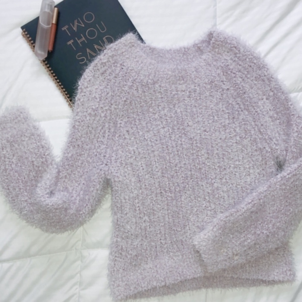 Lavender Fuzzy Sweater